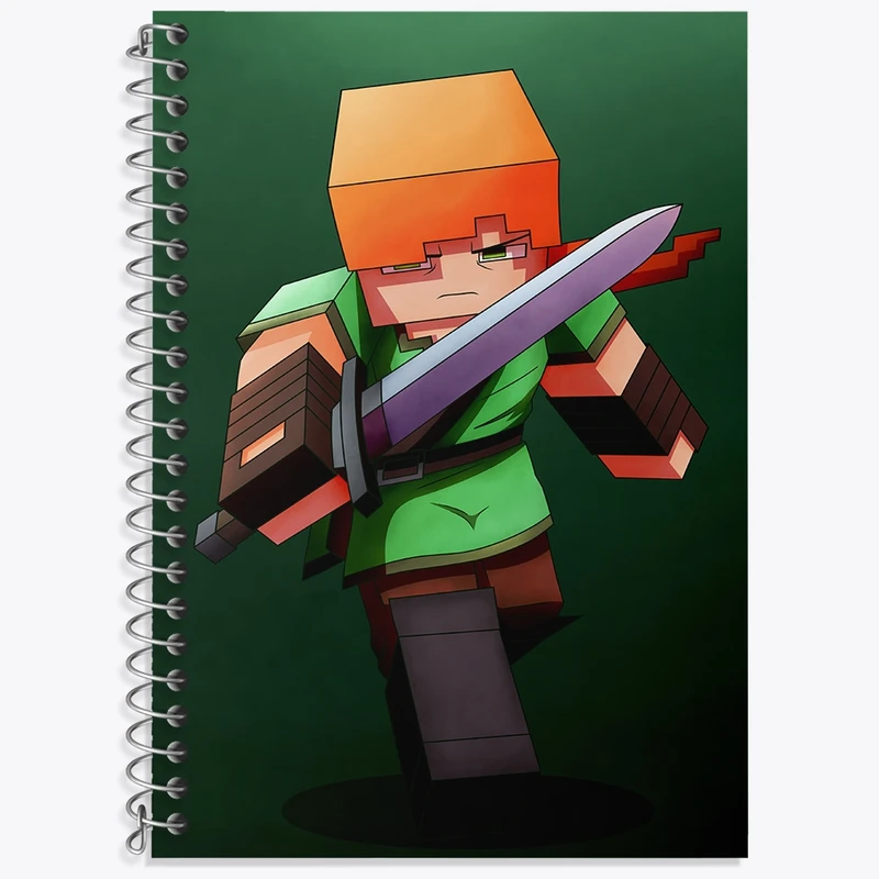 دفتر لغت 50 برگ خندالو طرح بازی ماینکرافت (Minecraft) کد 36998