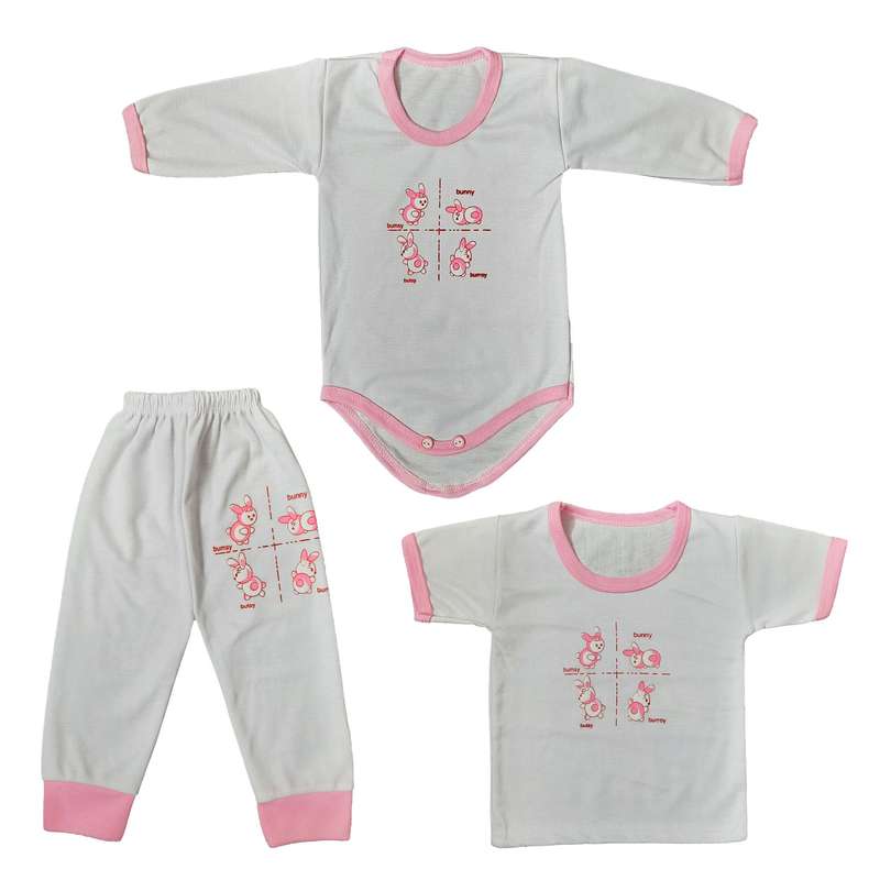 ست 3 تکه لباس نوزادی مدل خرگوش YZ-N3-2