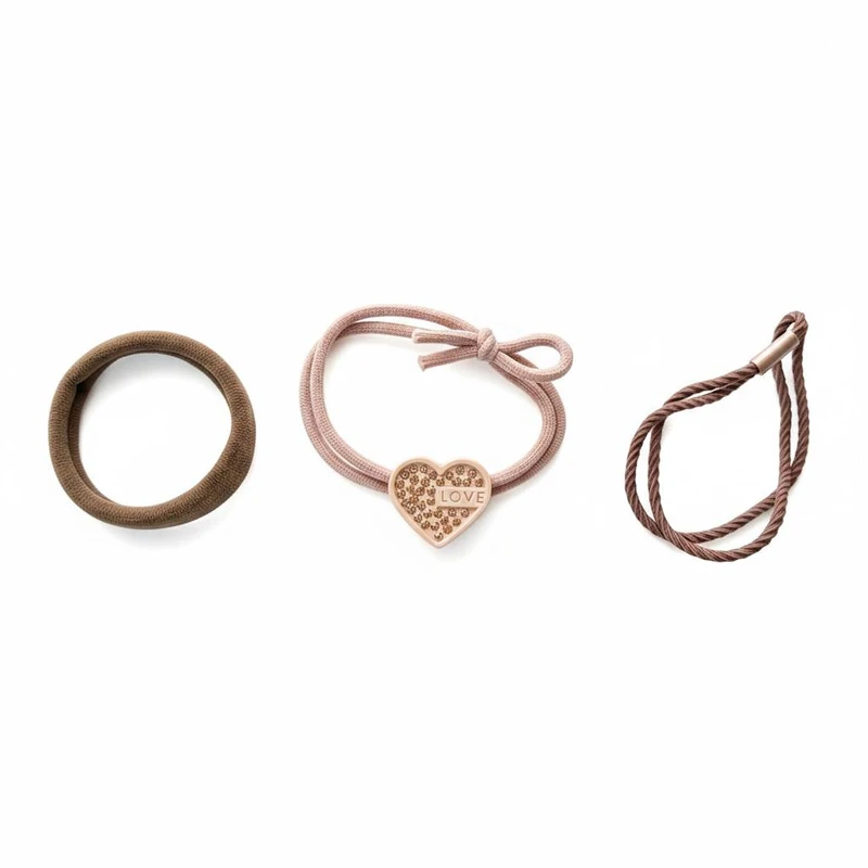 کش مو زنانه مدل قلبی بسته 3 عددی