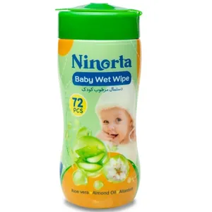 دستمال مرطوب کودک نینورتا مدل baby بسته 72 عددی 