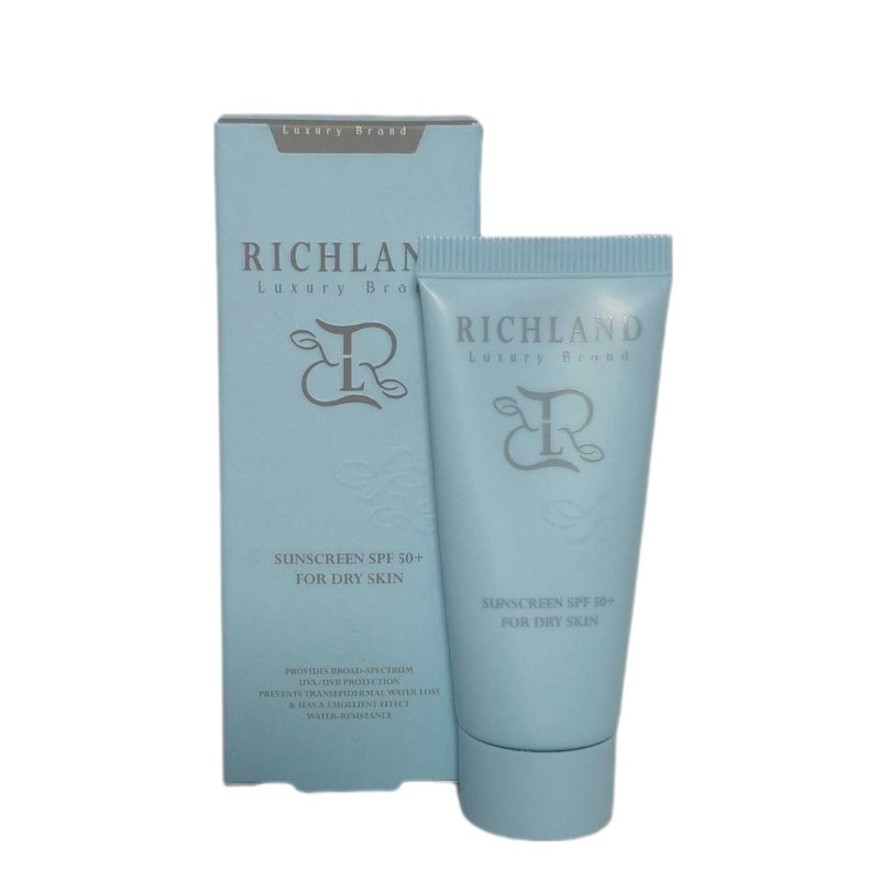 کرم ضد آفتاب بی رنگ ریچلند SPF 50 مدل 01 مناسب پوست خشک حجم 150 میلیلیتر کرم ضد آفتاب بی رنگ ریچلند SPF 50 مدل 01 مناسب پوست خشک حجم 150 میلیلیتر