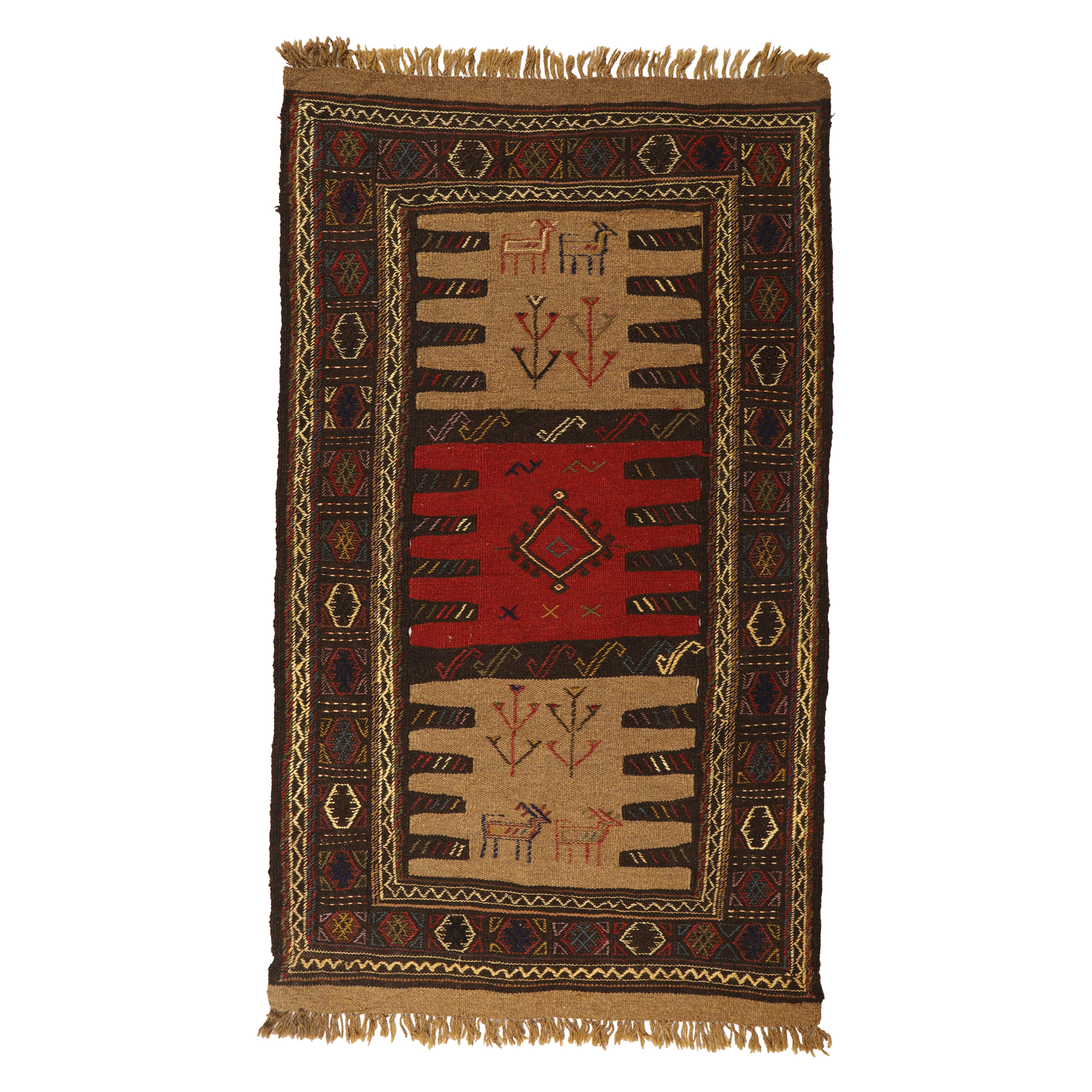 گلیم دستبافت دومتری کد 140482