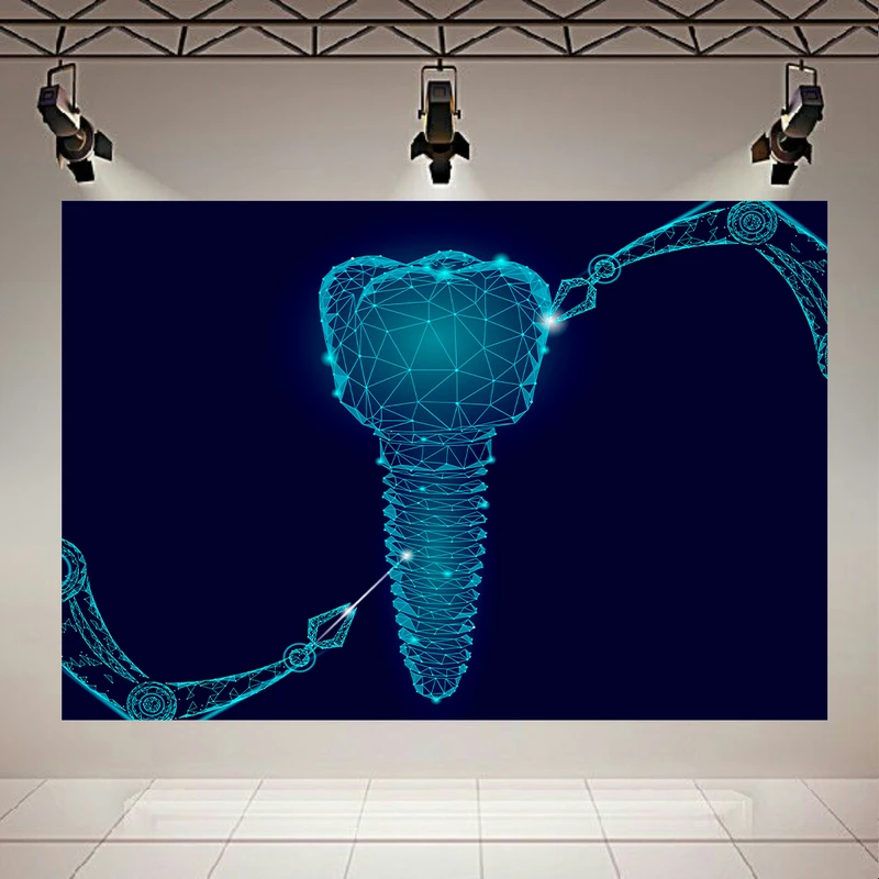 پوستر دیواری طرح دندان مدل ایمپلنت کد AR302907