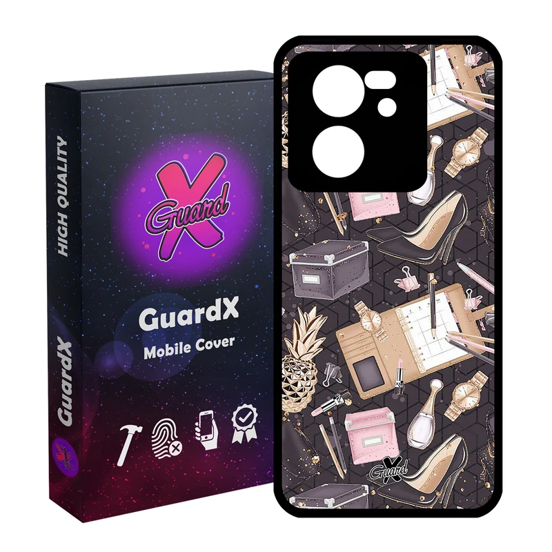 کاور گارد ایکس طرح دخترانه مدل Glass10310 مناسب برای گوشی موبایل شیائومی 13T/13T Pro/Redmi K60 Ultra