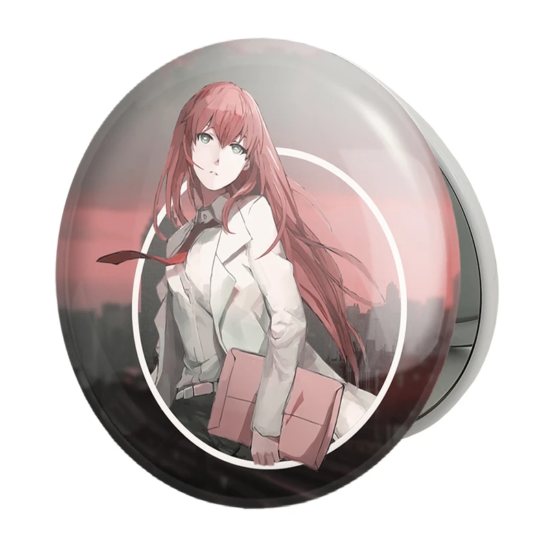 آینه جیبی خندالو طرح کوریسو ماکیسه انیمه اشتاینز گیت مدل تاشو کد 17502 