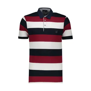 پولوشرت مردانه ال سی وایکیکی مدل 0SL789Z8-LET-BORDEAUXSTRIPED