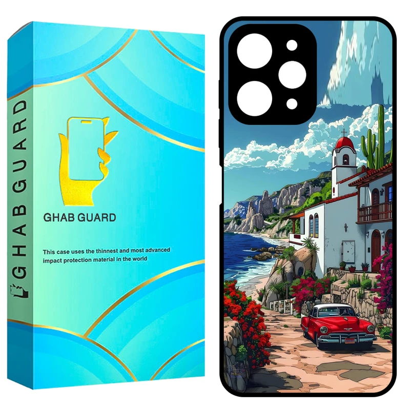 کاور قاب گارد طرح ماشین مدل GCHPN12 مناسب برای گوشی موبایل شیائومی Redmi Note 12 4G