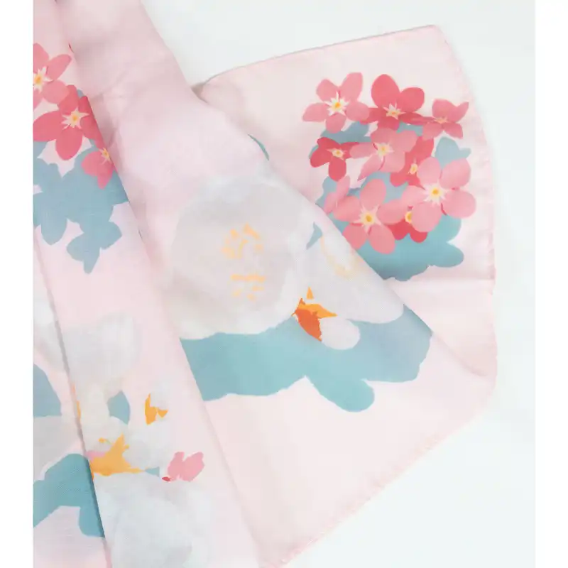 شال زنانه مدل نخی تابستونه طرح شکوفه بهار کد ana-2330