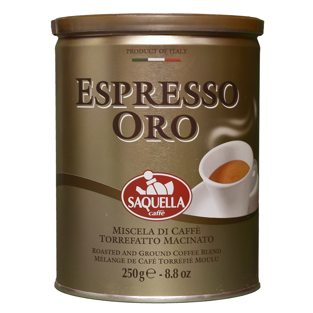 قوطی قهوه ساکوئلا مدل Espresso Oro