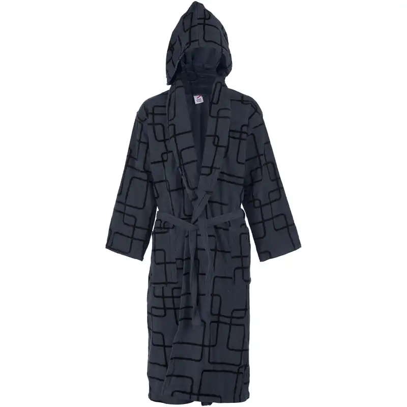 حوله پالتویی ارغوان مدل هندسی سایز 125