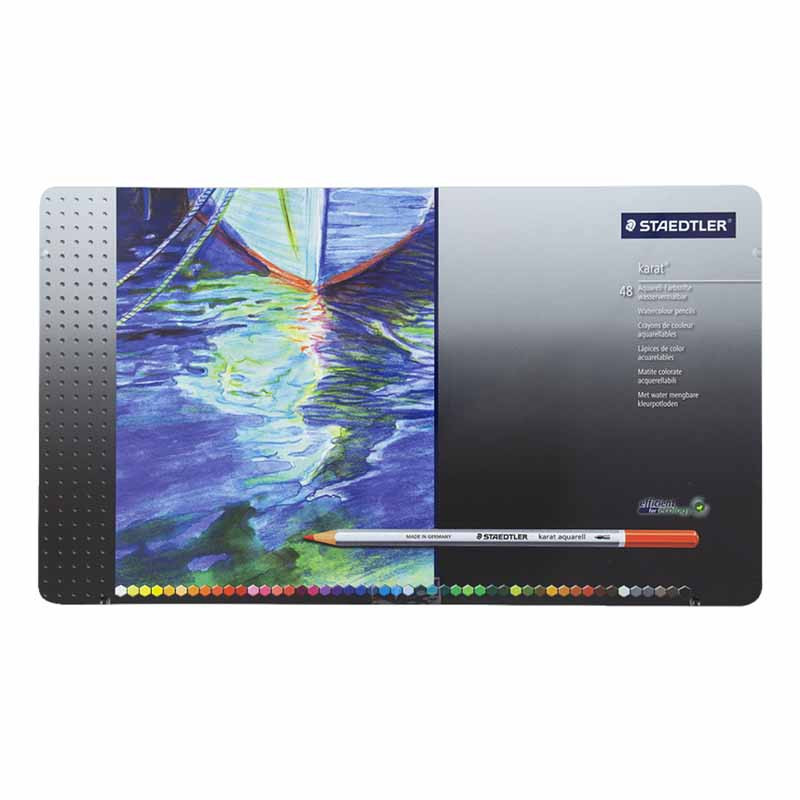 مداد آبرنگی 48 رنگ استدلر مدل Karat کد 131293