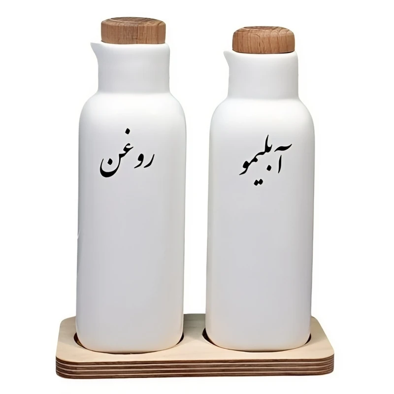 روغن ریز مدل ostovane مجموعه 2 عددی به همراه استند