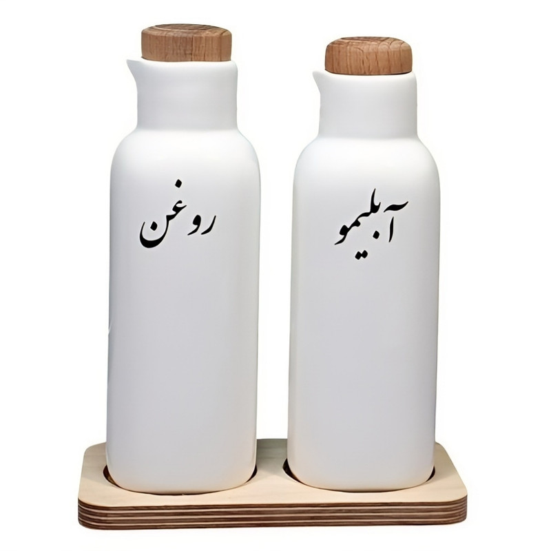 روغن ریز مدل ostovane مجموعه 2 عددی به همراه استند