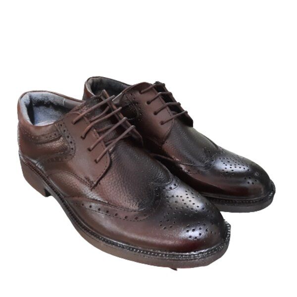 کفش مردانه مدل چرم طبیعی کد h4 -  - 4