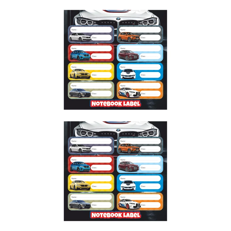 برچسب طرح اسم مدرسه مدل ماشین کد 11 بسته 2 عددی