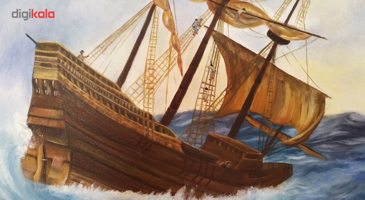 تابلو نقاشی گالری ماه سان طرح کشتی مدل MS8