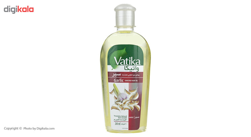 روغن تقویت رشد طبیعی مو واتیکا مدل Garlic حجم 200 میلی لیتر