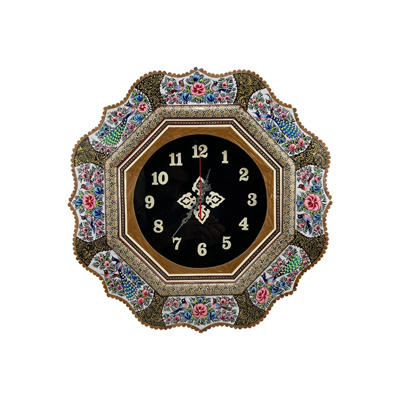  ساعت خاتم کاری مدل گل مرغ کد s102