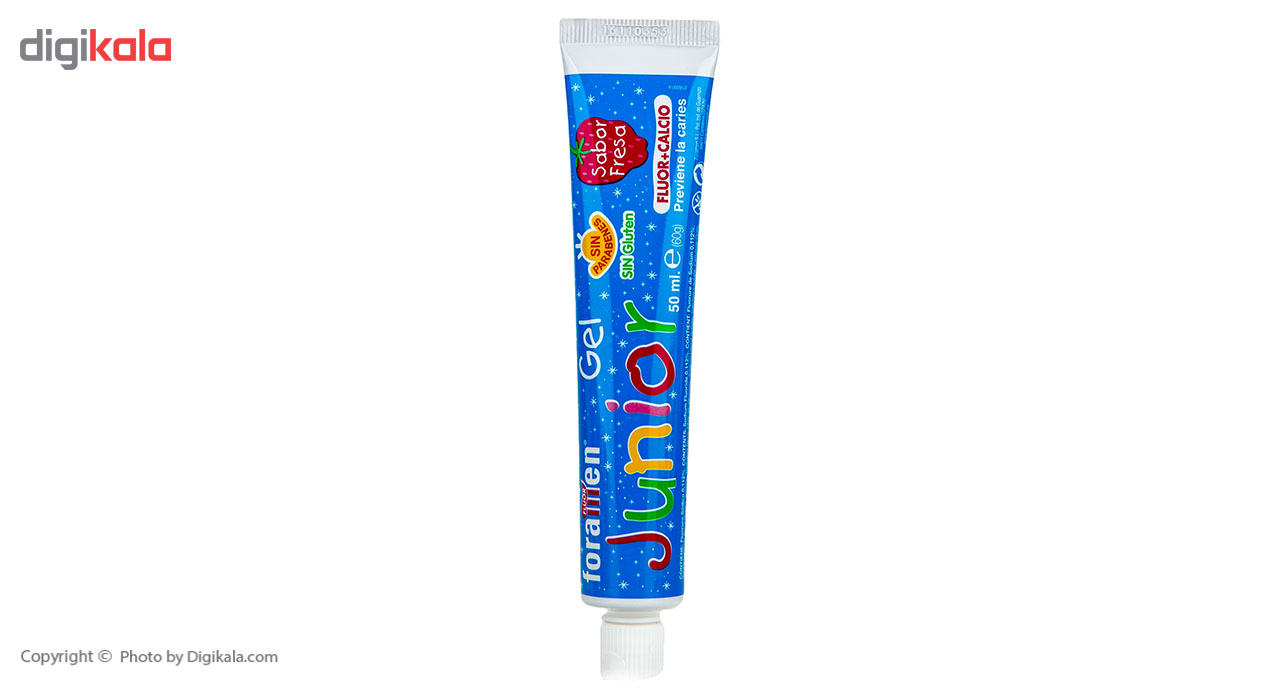 خمیر دندان کودک ژله‌ای فورامن مدل Junior مقدار 50 میلی‌ لیتر