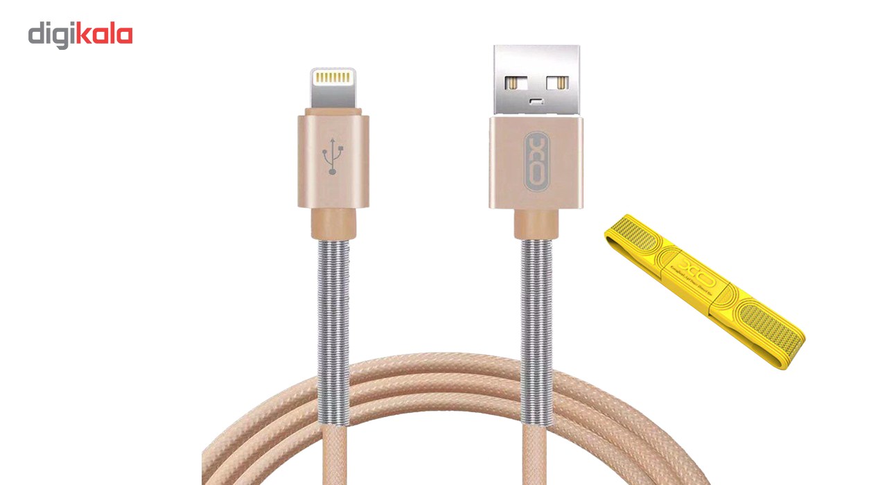 کابل تبدیل USB به لایتنینگ آیفون ایکس او مدل NB27 به طول 1 متر به همراه کابل لایتنینگ به طول 20 سانتی متر