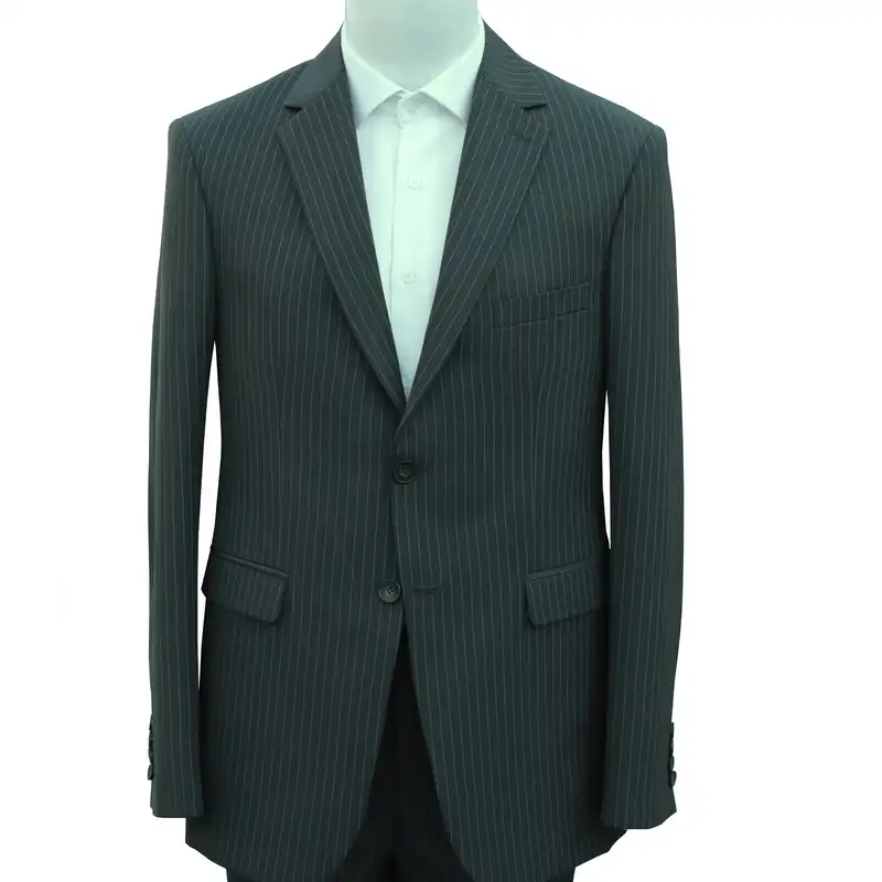 ست کت و شلوار مردانه مدل دیپلمات یقه انگلیسی کد 210183 رنگ یشمی