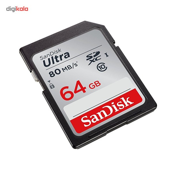 کارت حافظه SDXC سن دیسک مدل Ultra کلاس 10 استاندارد UHS-I U1 سرعت 80MBps 533X ظرفیت 64 گیگابایت