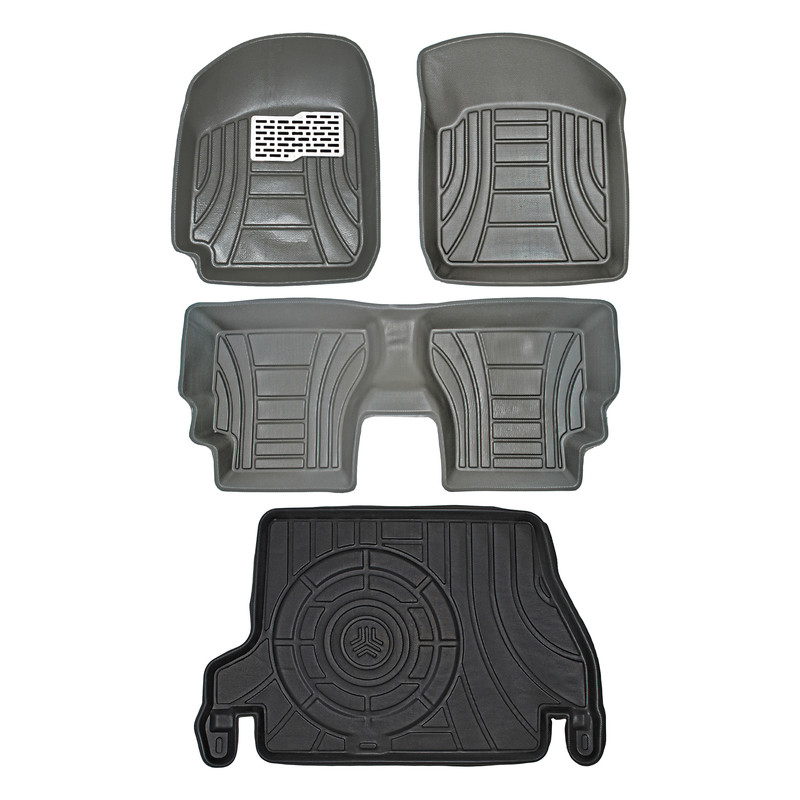 کفپوش سه بعدی خودرو پانیذ مدل MHLB مناسب برای پراید صبا به همراه کفپوش صندوق