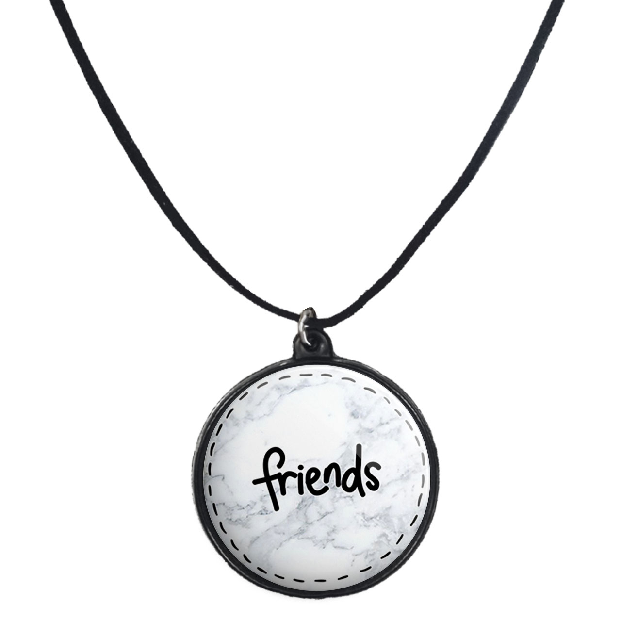 گردنبند پرمانه طرح فرندز کد pmb.18845 مدل دو طرفه