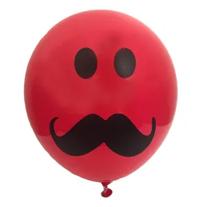 بادکنک بانیبو مدل Red Mustache بسته 40 عددی سایز 150