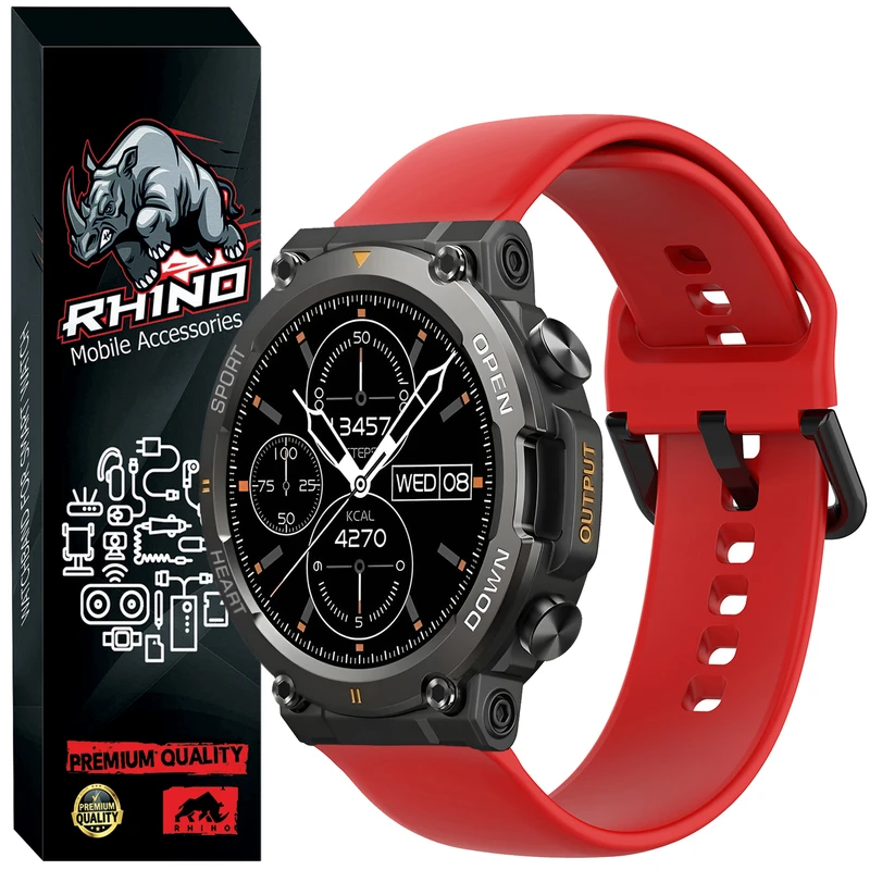 بند راینو مدل Silic-SQ مناسب برای ساعت هوشمند اسمارت واچ T45i 22MM