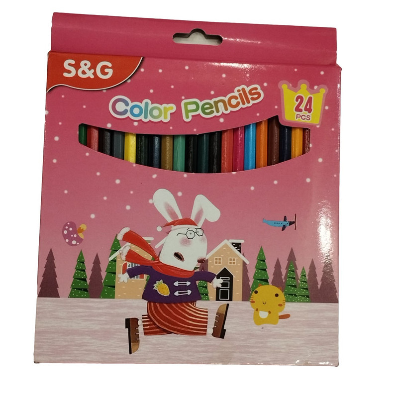 مداد رنگی 24 رنگ اس اند جی مدل خرگوش