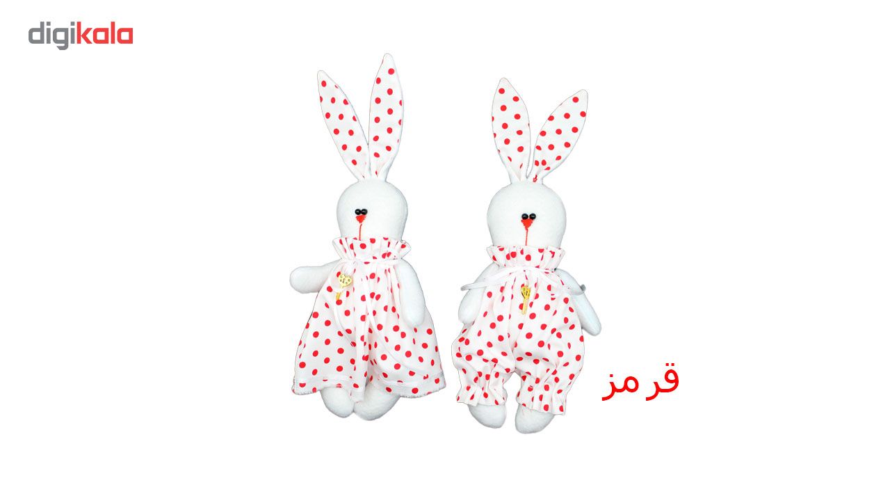 عروسک دست دوز مدل خرگوش بسته 2 عددی