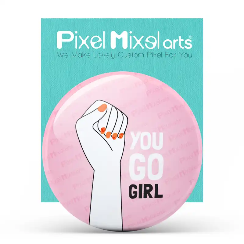 آینه جیبی پیکسل میکسل طرح Power Girls مدل 50MB-ACFM007