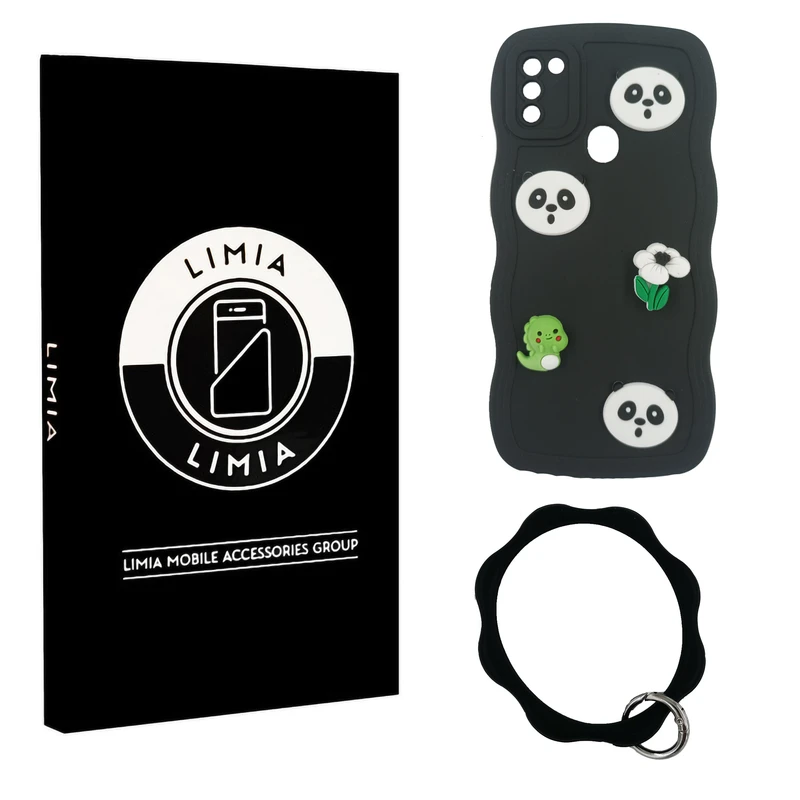 کاور لیمیا مدل فانتزی لنزدار طرح عروسکی برجسته مناسب برای گوشی موبایل سامسونگ Galaxy A11 به همراه آویز