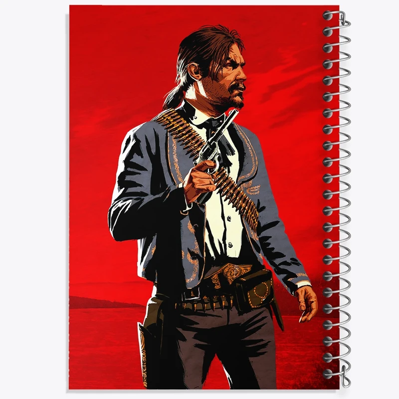 دفتر مشق 100 برگ خندالو طرح بازی رد دد (Read dead) کد F738