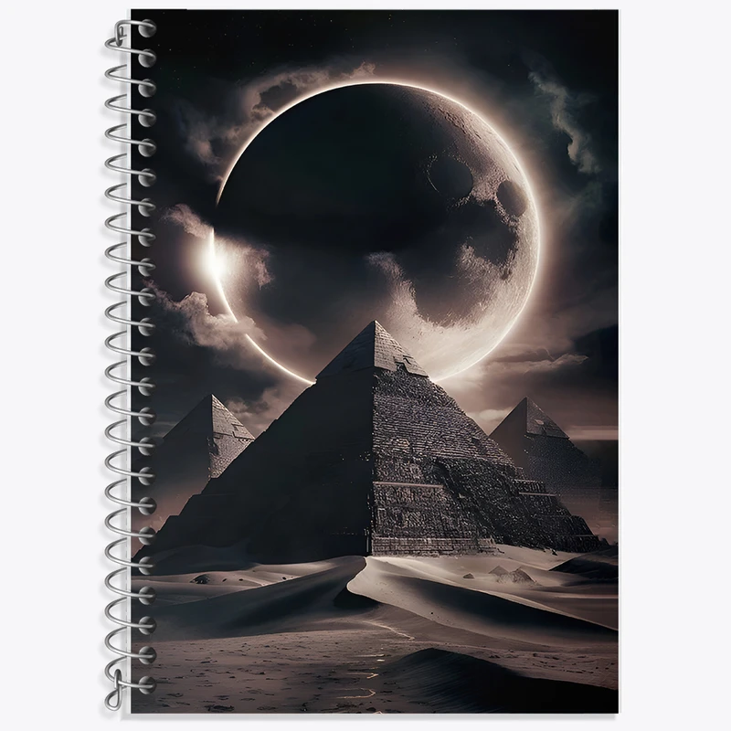 دفتر نت موسیقی 50 برگ خندالو طرح مصر و ماه کد F6960