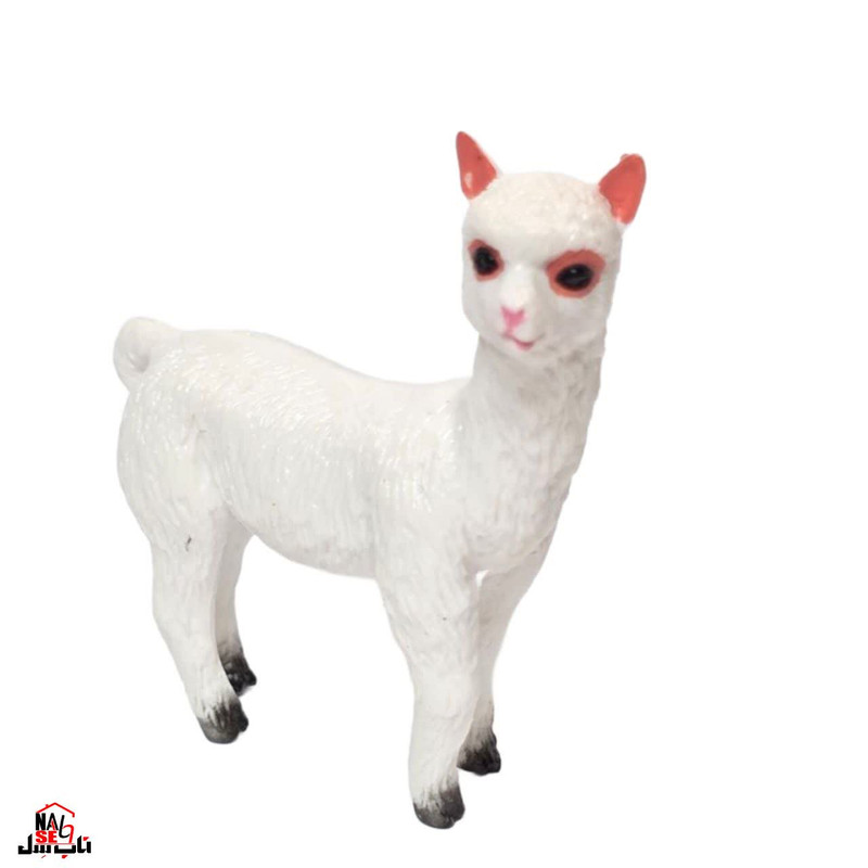 فیگور ناب سل مدل گوسفند آلپاکا کد ALPACA NAAB026 ارتفاع 6 سانتی متر