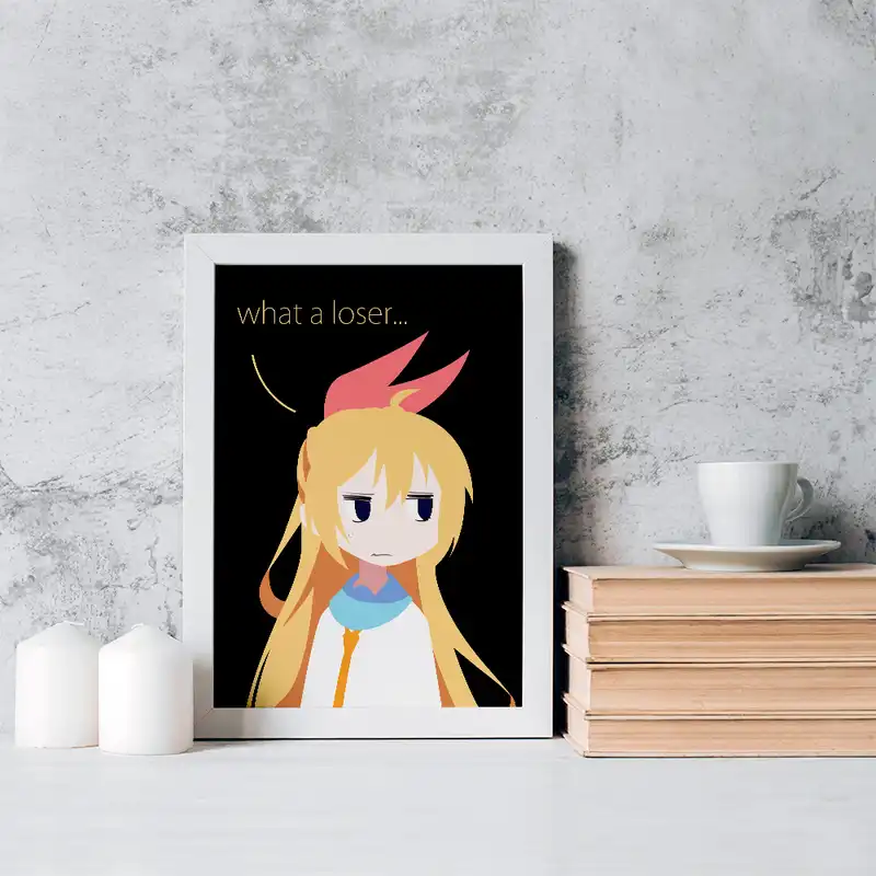 تابلو خندالو مدل انیمه عشق دروغین کد 17155