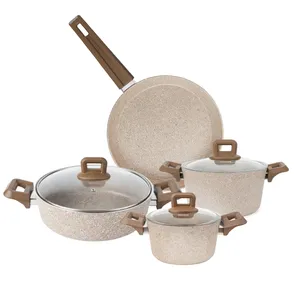 سرویس قابلمه و تابه گرانیتی 7 پارچه کاراجا مدل GARN7