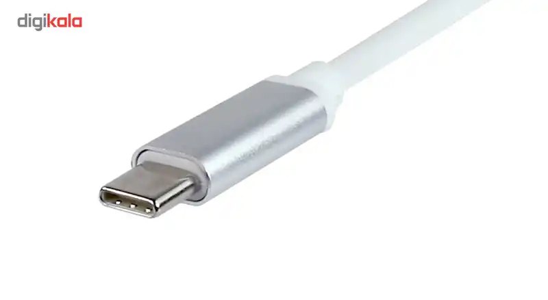 هاب USB-C به USB 3.0/ Ethernet سه پورت مدل Gigabit