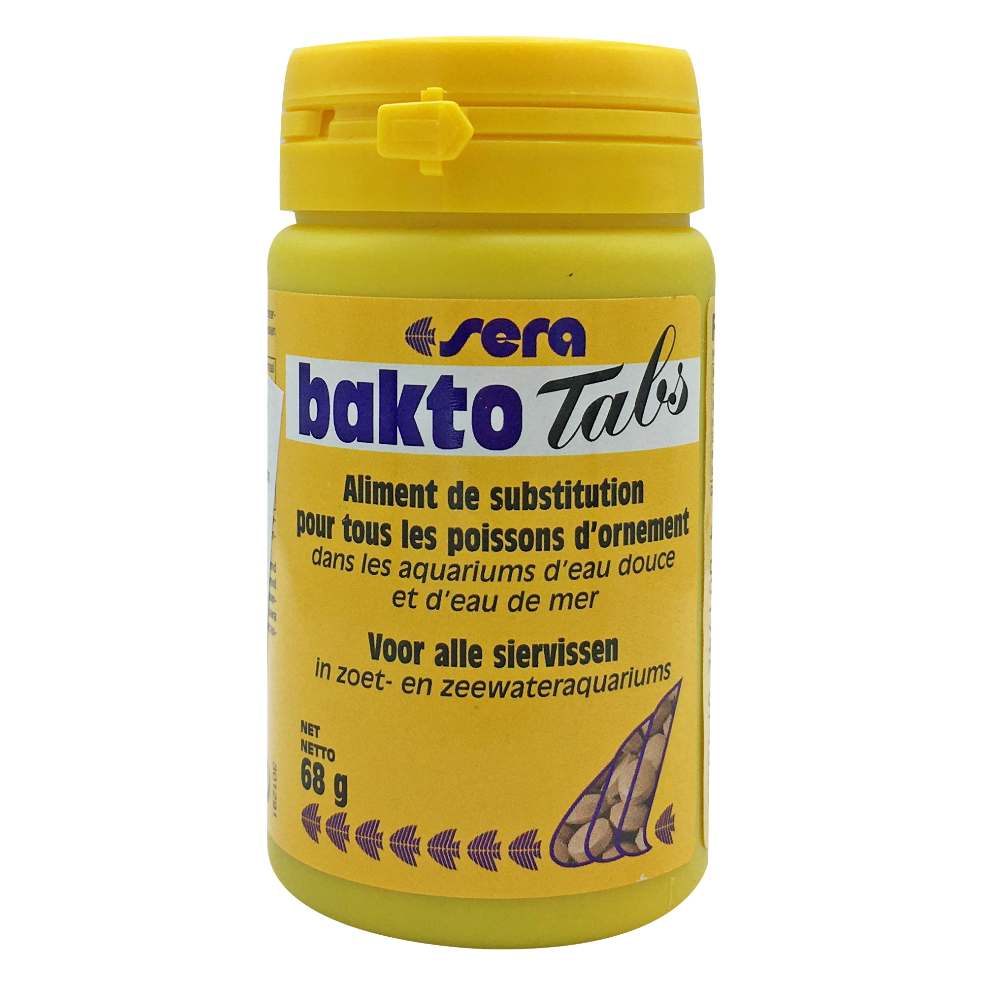 قرص ضد انگل آکواریوم سرا مدل bakto tabs وزن 68 گرم