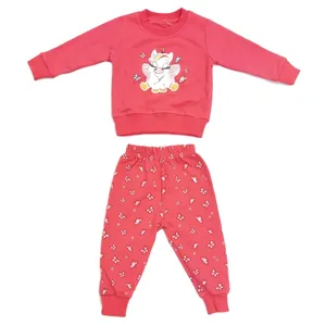 ست تی شرت و شلوار دخترانه مدل Dnz 3035