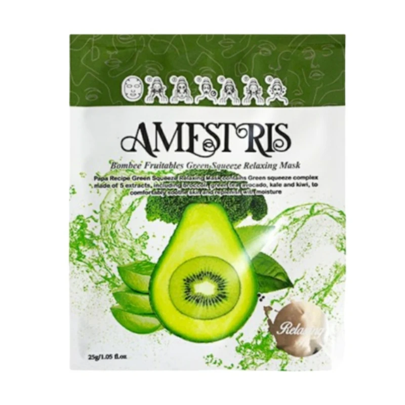 ماسک آمفستریس مدل آواکادو وزن 25 گرم بسته 10 عددی