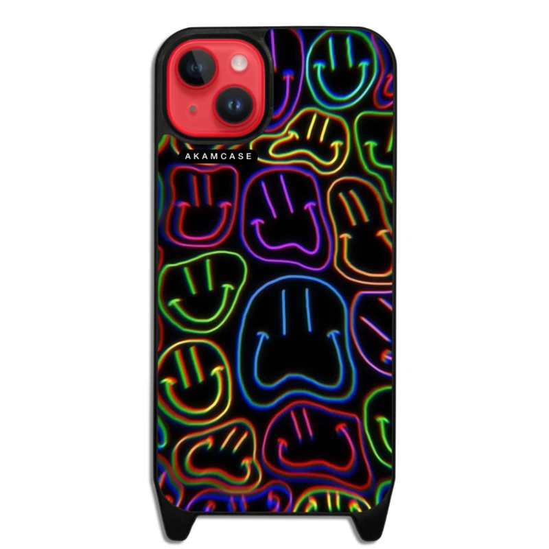 کاور آکام مدل AMCWLA15PLUS-HAPPY FACE7 مناسب برای گوشی موبایل اپل iPhone 15 Plus