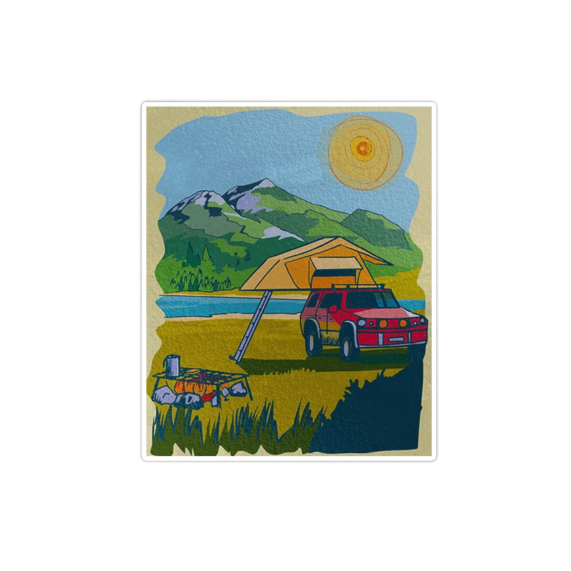 استیکر لپ تاپ ویندی دیزاین طرح آفرود مدل I1357