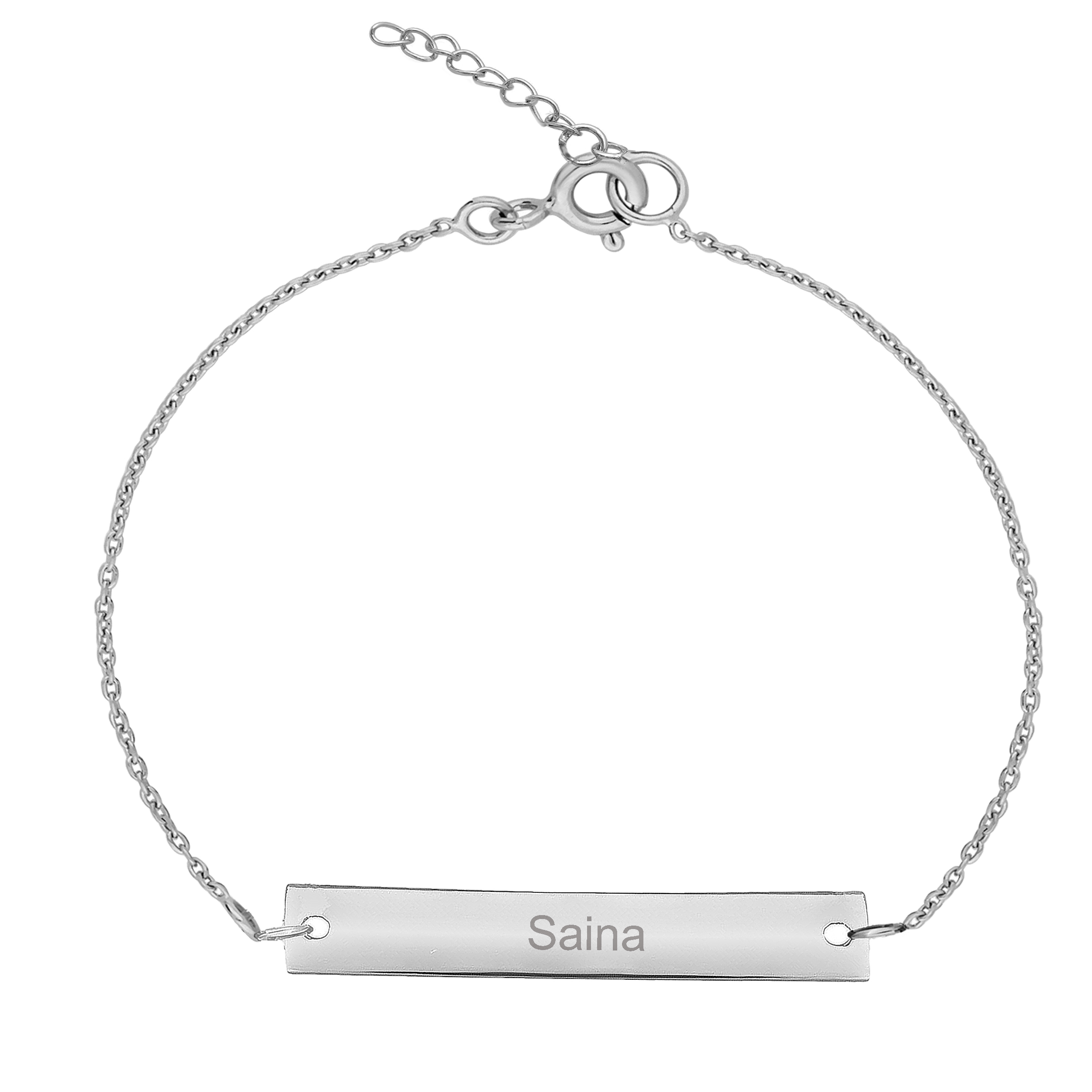 دستبند نقره زنانه ترمه ۱ مدل ساینا کد DN 2005