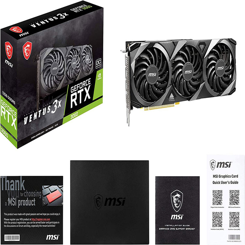 کارت گرافیک ام اس آی مدل RTX 3060 VENTUS 3X 12GB OC GDDR6