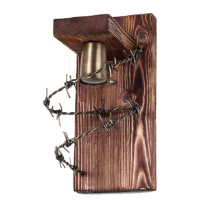 چراغ دیواری ای دی ام وود مدل چوبی سیم خاردار کد W-35