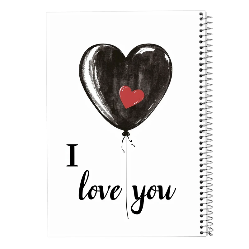 دفتر مشق 100 برگ مدوپد مدل عاشقانه love کد DF14275