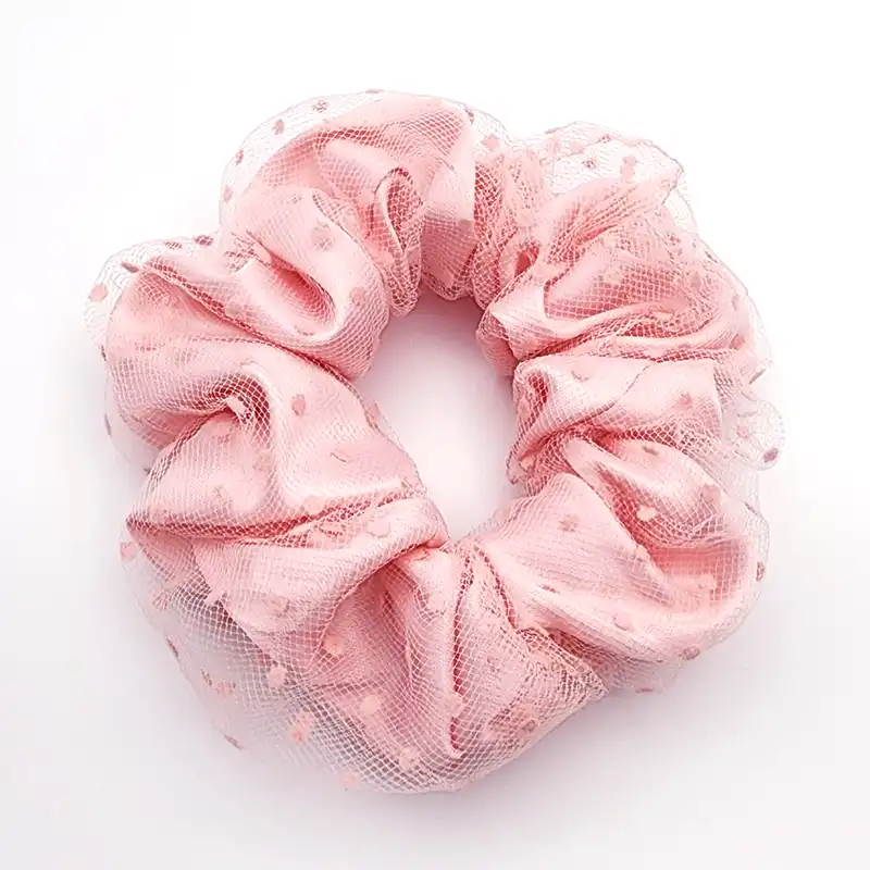 کش مو زنانه مدل اسکرانچی طرح خالدار کد KSH580